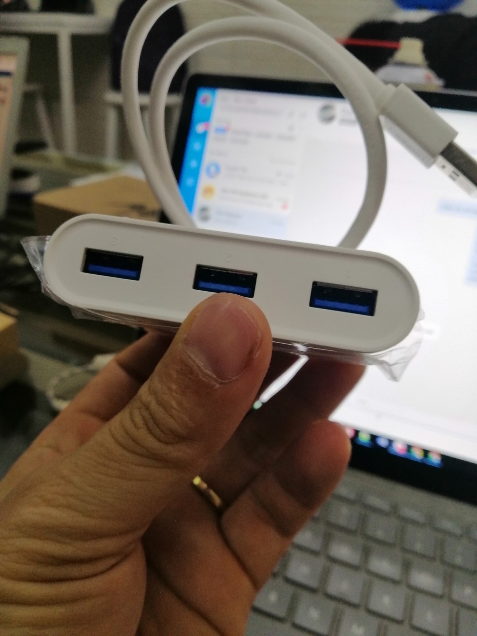 Cáp chuyển đổi Hub USB Ugreen 30202 4 Cổng USB 3.0 Chính Hãng - Ảnh 5