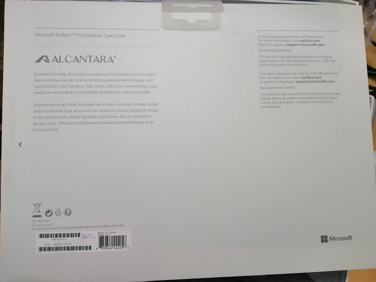 Mới - Bàn phím surface alcantara - dùng cho pro 3 4 5 6 7 - Ảnh 5
